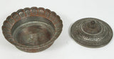 Decorative Tinned Copper Persian Box with Lid