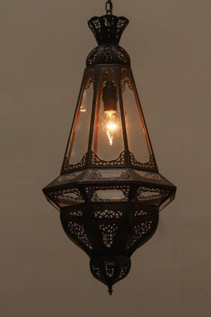 Moroccan Moorish Clear Glass Lantern