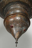 Large Antique Moroccan Bronze Moorish Chandelier