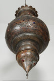 Large Antique Moroccan Bronze Moorish Chandelier