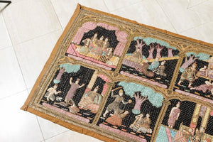 Burmese Kalaga Beads Embroidered Tapestry