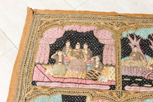 Burmese Kalaga Beads Embroidered Tapestry