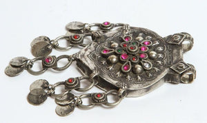 Vintage Moroccan Tribal Fibula Silver Ethnic Jewelry