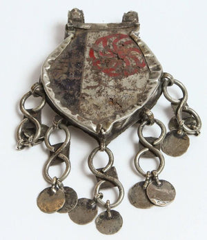Vintage Moroccan Tribal Fibula Silver Ethnic Jewelry