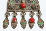 Vintage Moroccan Pendant Fibula Pin Brooch