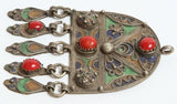 Vintage Moroccan Pendant Fibula Pin Brooch