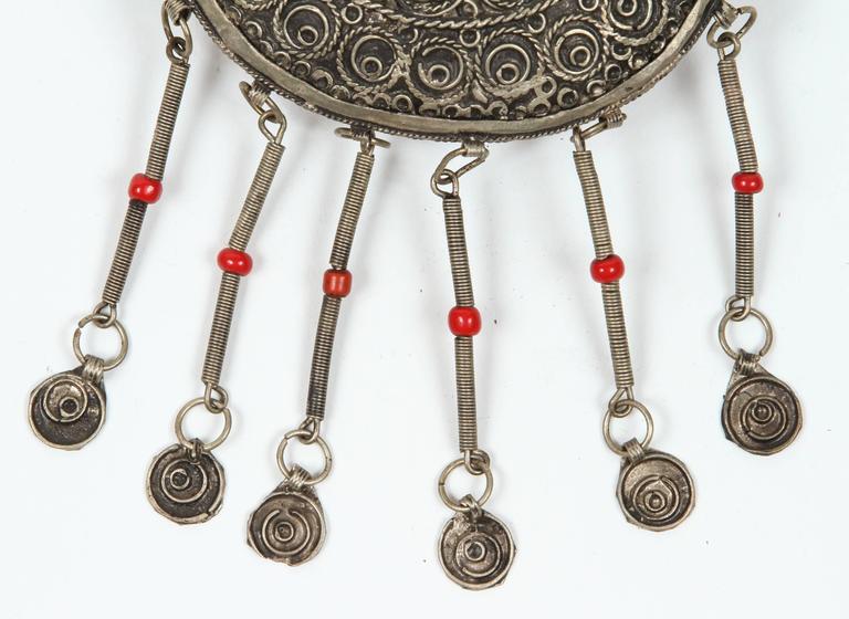 Large Vintage Moroccan Ethnic Fibula Collectible Jewelry