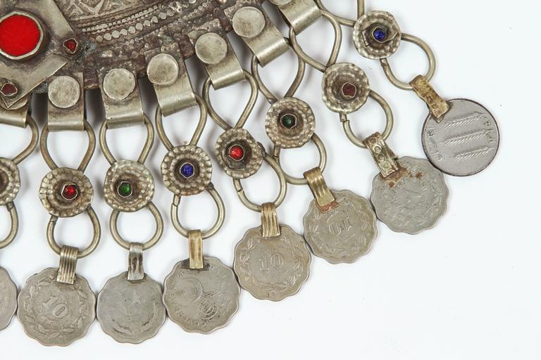 Moroccan Tribal Silver Jewelry Set Choker and Bracelet