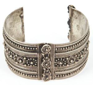 Moroccan Berber Tribal Silver Cuff