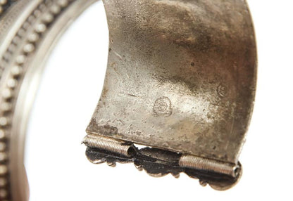 Handcrafted Moroccan Berber Tribal Bracelet, Silver, 1950s