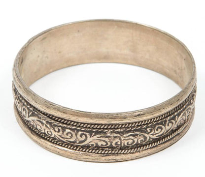 Handcrafted Moroccan Berber Tribal Bracelets in Silver, 20th Century