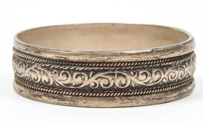 Handcrafted Moroccan Berber Tribal Bracelets in Silver, 20th Century