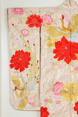 Vintage Silk Brocade Japanese Ceremonial Kimono