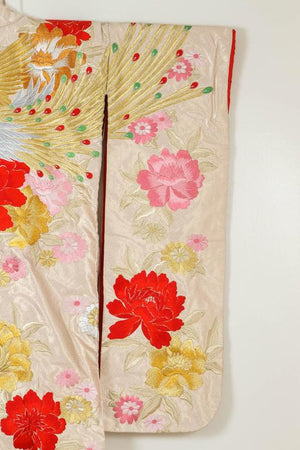 Vintage Silk Brocade Japanese Ceremonial Kimono