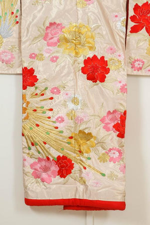 Vintage Silk Brocade Japanese Ceremonial Kimono
