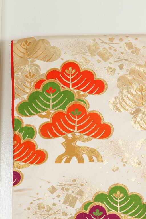 Vintage Kimono Silk Brocade Japanese Ceremonial 1970