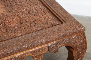 Anglo Indian Hand-Carved Coffee Table