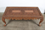 Anglo Indian Hand-Carved Coffee Table