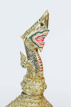 Gilt Thai Demon Mask Dance Headdress Crown