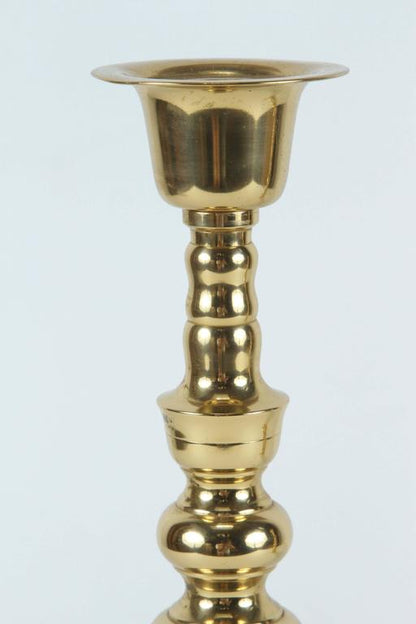 Mid-Century Modern Chinese Export Brass Candlesticks, 1950