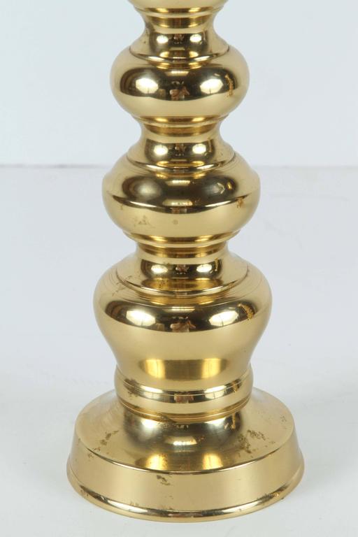 Mid-Century Modern Chinese Export Brass Candlesticks, 1950