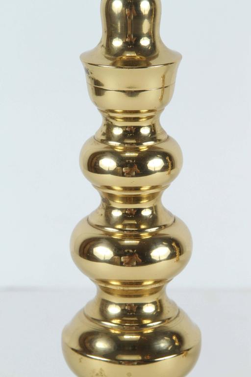 Mid-Century Modern Chinese Export Brass Candlesticks, 1950