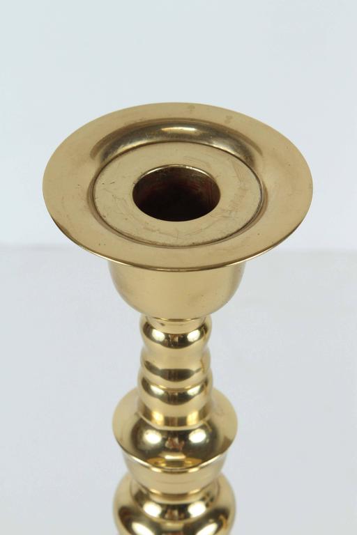 Mid-Century Modern Chinese Export Brass Candlesticks, 1950