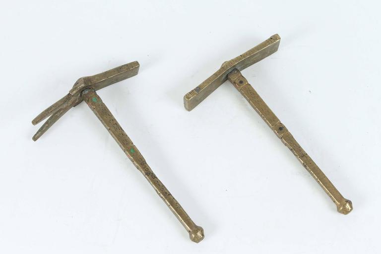 Moroccan Brass Sugar Hammer Set by Berber Tribes, Handcrafted, 1920