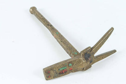 Moroccan Brass Sugar Hammer Set by Berber Tribes, Handcrafted, 1920