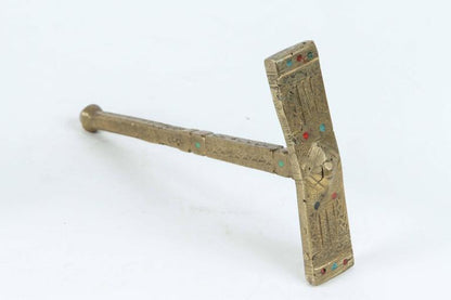 Moroccan Brass Sugar Hammer Set by Berber Tribes, Handcrafted, 1920