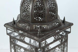 Moroccan Moorish Clear Glass Lantern with Filigree Design