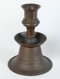 Massive Pair of Ottoman Empire Cast Bronze Candleholders