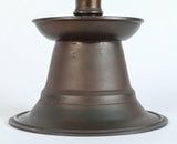 Massive Pair of Ottoman Empire Cast Bronze Candleholders