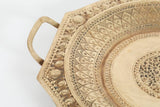 Indo Persian Brass Charger Serving Tray