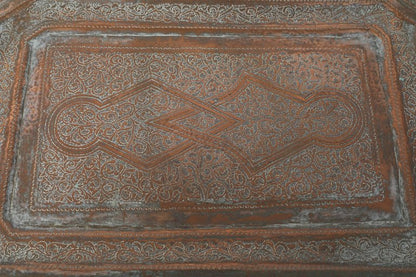 Middle Eastern Octagonal Persian Copper Tray Charger