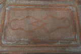 Middle Eastern Octagonal Persian Copper Tray Charger