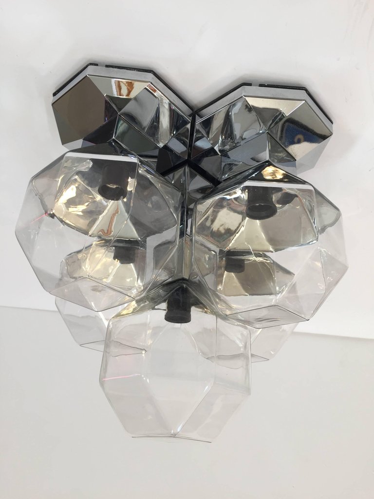 Large Modular Wall or Ceiling Lamp by Motoko Ishii for Staff, 1970s