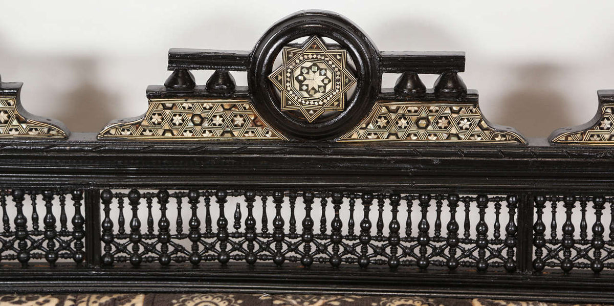 Middle Eastern Syrian Moorish Settee