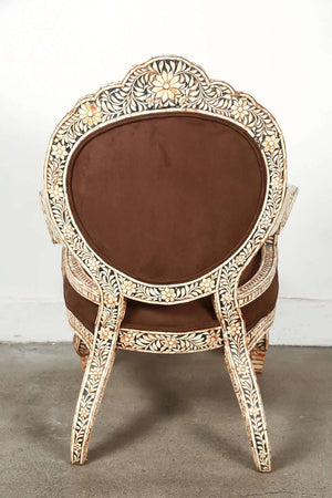 Bone Inlaid Anglo-Indian Armchair