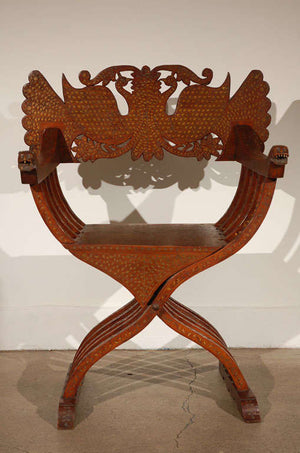 Savonarola Inlaid Armchair