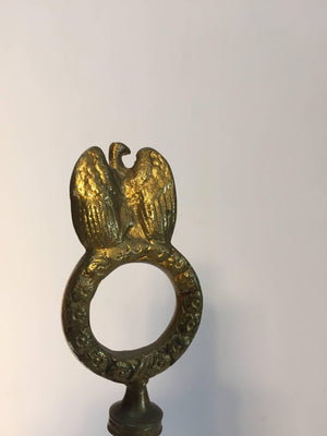 French Antique Brass Candelabra Converted into a Table Lamp