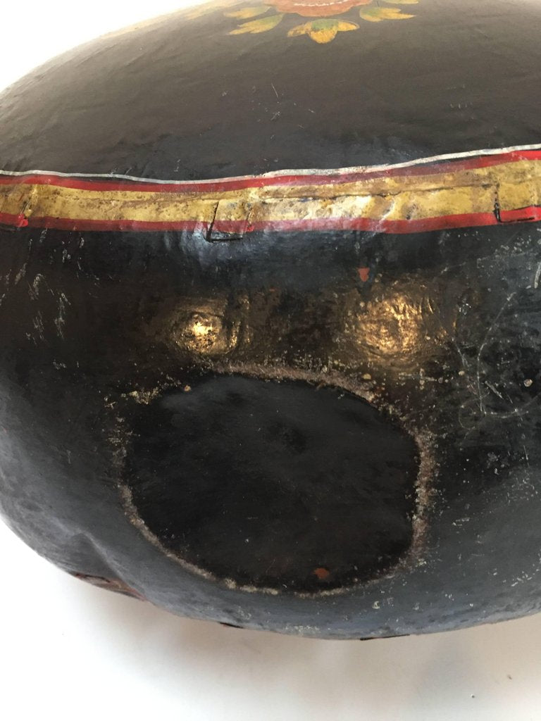 Mughal Copper Black Metal Water Vessel Jug Rajasthan India