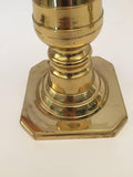 Pair of Victorian Polished Brass Candlesticks