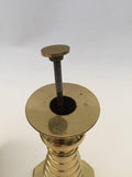 Pair of Victorian Polished Brass Candlesticks
