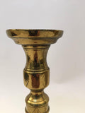 Pair of French Hand Tooled Brass Candlesticks