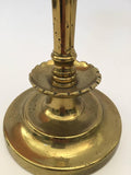 Pair of French Hand Tooled Brass Candlesticks