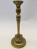 Pair of French Hand Tooled Brass Candlesticks