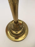 Pair of French Hand Tooled Brass Candlesticks