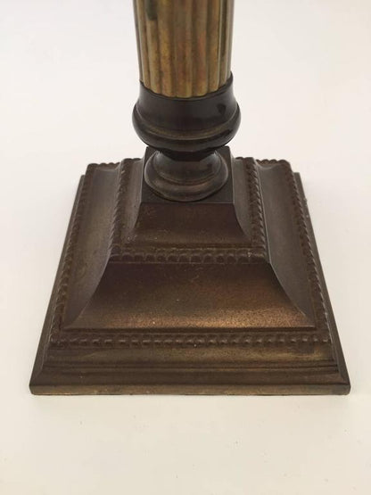 George III Style Brass Candlesticks by Artisan-Craftsmen, 20th Century