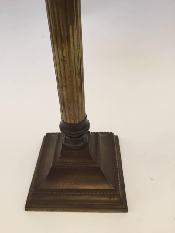 George III Style Brass Candlesticks by Artisan-Craftsmen, 20th Century